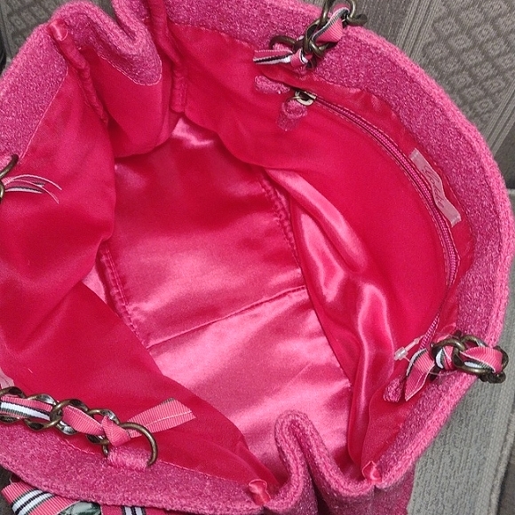 Goldie Limited Edition Barbie Pink Tweed Tote Bag - Picture 10 of 14